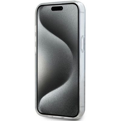 5. DKNY IML Mono & Stripe MagSafe Case for iPhone 15/14/13 - Black