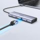4. Ugreen USB-C 10in1 hub USB-C HDMI Ethernet USB-A 5GB/s SD/TF minijack - gray
