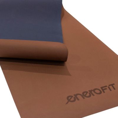 4. YOGA AND FITNESS MAT TPE ANTI-SLIP BROWN ENERO FIT