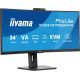 4. IIYAMA monitor 86.4cm (34") XCB3497WQSNPH-B1 21:9 HDMI+DP+USB-C Webc