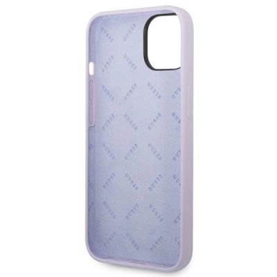 7. Guess GUHCP14SSLSMU iPhone 14 6.1" purple/purple hard case Silicone Vintage Gold Logo