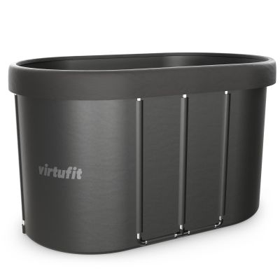VIRTUFIT OVAL ICE BATH 500 LITERS ANTHRACITE WITH ACCESSORIES