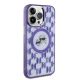 4. Karl Lagerfeld IML Monogram Karl & Choupette Head MagSafe Case for iPhone 15 Pro Max - Purple