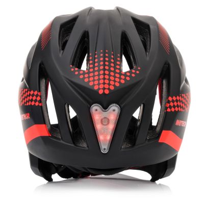 5. Meteor Lupus S Full-Face Bike Helmet 48-52 cm Black/Red