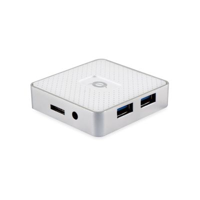 4. Conceptronic HUBBIES03W USB 3.2 Gen 1 (3.1 Gen 1) Micro-B Hubs and Hubs 5000 Mbit/s White