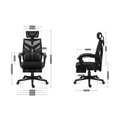 19. Huzaro Combat 5.0 Black Gaming Chair