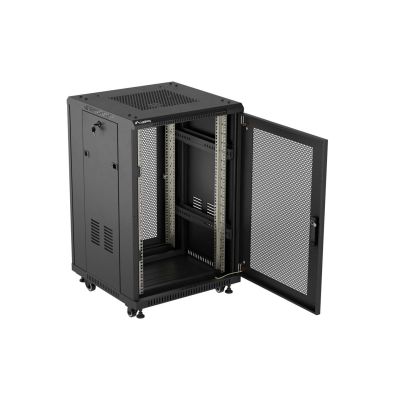 18. LANBERG FLOOR CABINET 18U 600X600 BLACK