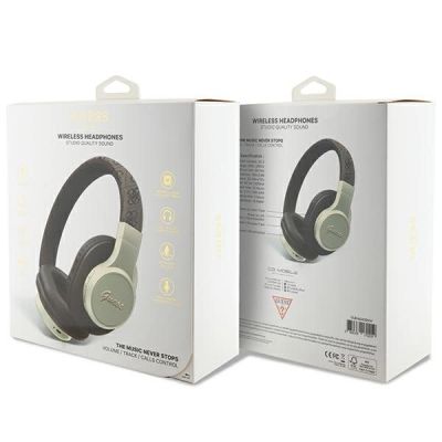 4. Guess Bluetooth on-ear headphones GUBH604GEMW brown/brown 4G Script