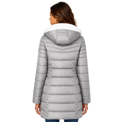 3. Women’s parka Geographical Norway CARENNE LGREY DB LADY 0116 (WZ5513F/GN-LIGHT GREY)