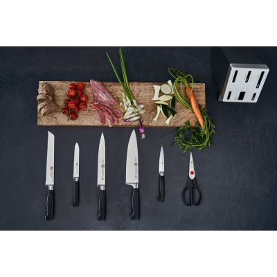 10. ZWILLING Four Star 35148-507-0 Self-Sharpening Knife Set, 7 Pieces, Gray