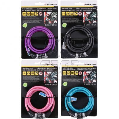2. Dunlop password lock bike lock 6 mm 120 cm ST 4ass 02922