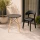 5. BLACK PLASTIC GARDEN CHAIR