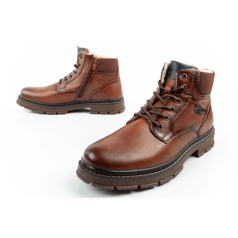 8. Wrangler Noah men's boots, Chelsea boots, elegant, insulated, brown
