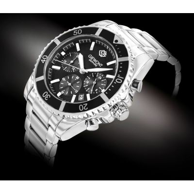 2. Giewont Chronograph Sapphire Silver Men's Watch GW3970-B2