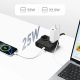 3. Orico PDC25 25W 6in1 Power Strip 2x AC + 2x USB-A + 2x USB-C - Black