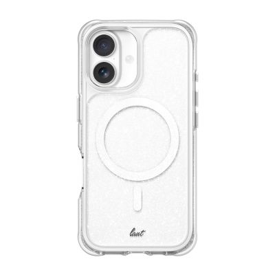 LAUT AERO SPARKLE mobile phone case 16 cm (6.3") Silver, Transparent