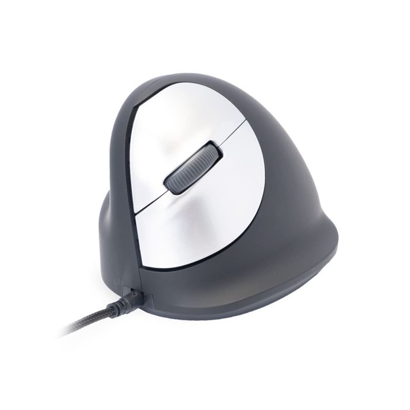 31. Ergonomic R-Go HE Left-Handed USB Mouse Black/Silver