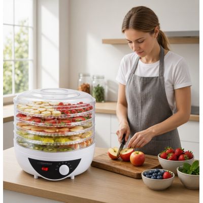 14. Esperanza Chanterelle EKD002 mushroom, vegetable and fruit dehydrator (250W; white)