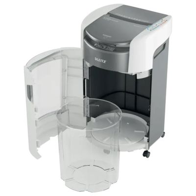 10. Leitz IQ Optimax AutoFeed 300 shredder, P4, 300 sheets, 25 l bin