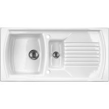 Ceramic sink 1.5-bowl with drainer ZCL_651N 5908212037843