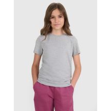 Regular plain girls' T-shirt 4F 4FJRMM00TTSHF3231-25M