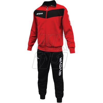 4. Tracksuit Givova Tuta Visa TR018 1210 red/black