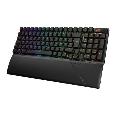 2. ASUS ROG Strix Scope II 96 Wireless Gaming Keyboard USB + RF Wireless + Bluetooth QWERTZ German Black