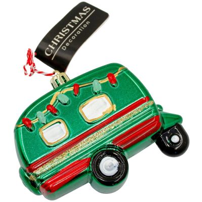 3. HANGING DECORATION BALL CARAVAN GREEN