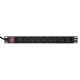 6. GEMBIRD RACK POWER STRIP (PDU) 9 FR OUTLETS, 1U, 16A, FR PLUG, 2M