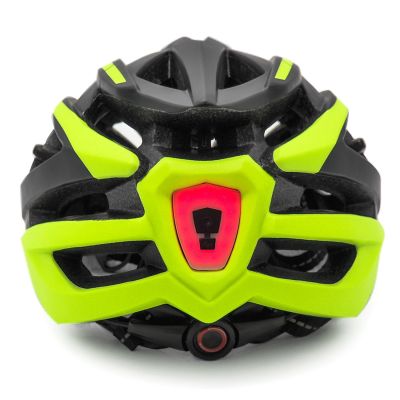 8. Wozinsky MTB Bike Helmet with Removable Visor and Rear USB Light M - Black and Yellow