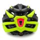 8. Wozinsky MTB Bike Helmet with Removable Visor and Rear USB Light M - Black and Yellow