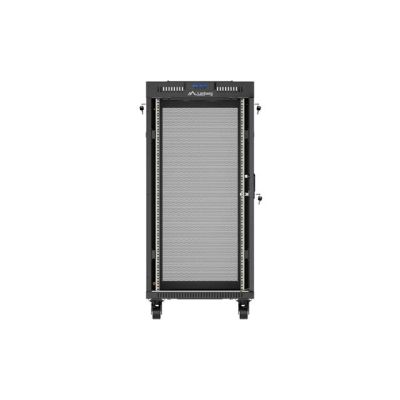 5. LANBERG FLOORING RACK CABINET 19" 24U 600X600 BLACK PERFORATED DOOR LCD (FLAT PACK) V2