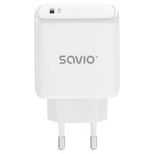 SAVIO LA-14 20W POWER DELIVERY 3.0 WALL CHARGER, WHITE