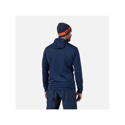 2. ROSSIGNOL Men's Mid Layer Stretch Hoodie Navy Blue