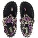 5. Gumbies - women's Slingback flip-flops - BLACK SWIRLS