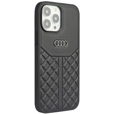 2. Audi Genuine Leather iPhone 13 Pro Max 6.7" black/black hardcase AU-TPUPPCIP13PM-Q8/D1-BK