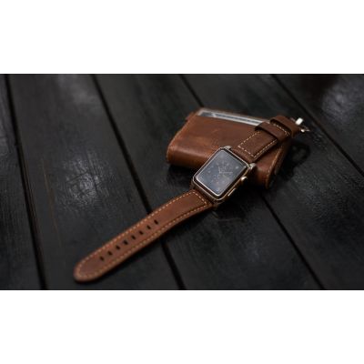 10. Nomad NM1A4RST00 Smart Personal Accessory Band Brown Leather