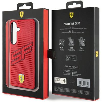 8. Ferrari Big SF Perforated case for Samsung Galaxy S24 - red