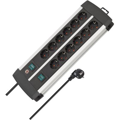 3. Brennenstuhl Premium-Duo-Alu-Line power strip 2x6x3m