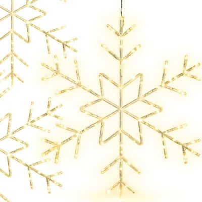 DECORATIVE HANGING SNOWFLAKE 120 LED WARM WHITE