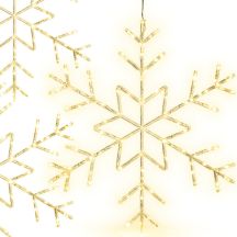 DECORATIVE HANGING SNOWFLAKE 120 LED WARM WHITE
