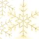 DECORATIVE HANGING SNOWFLAKE 120 LED WARM WHITE
