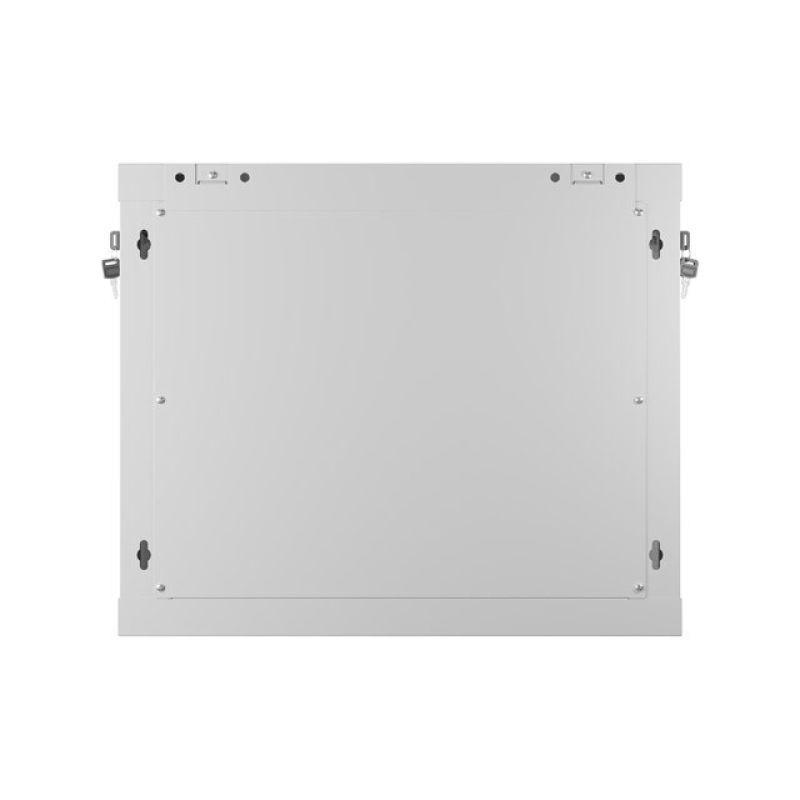 12. Lanberg 19" 9U 600X450 gray wall-mounted rack cabinet with perforated doors (flat pack)