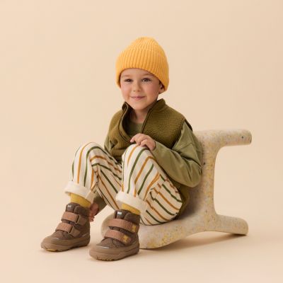 11. Affenzahn Comfy Tiger Recycled Wool Barefoot Winter Boots (01250-70003)