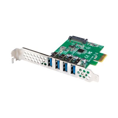 LANBERG PCI-E X1 CARD -> 4X USB-A 3.1 GEN1 FOLLOW LOW PROFILE PCE-US3-004