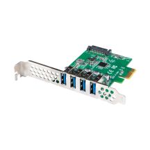 LANBERG PCI-E X1 CARD -> 4X USB-A 3.1 GEN1 FOLLOW LOW PROFILE PCE-US3-004