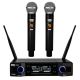 13. DNA DVS2 - Wireless microphone, 2x handheld transmitter + base, UHF band 560-590 MHz