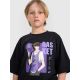 3. Boy's oversize T-shirt with print 4F 4FJRAW25TTSHM3062-20S