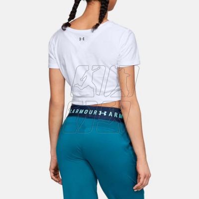 2. T-shirt Under Armor Lightweight Lux Crop Tee W 1305484-100