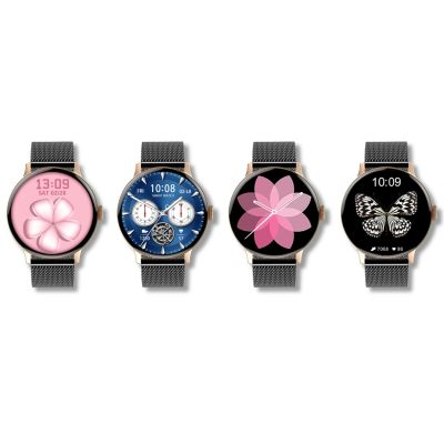 3. GIEWONT Women's Smartwatch Rose Gold Black GW330-4